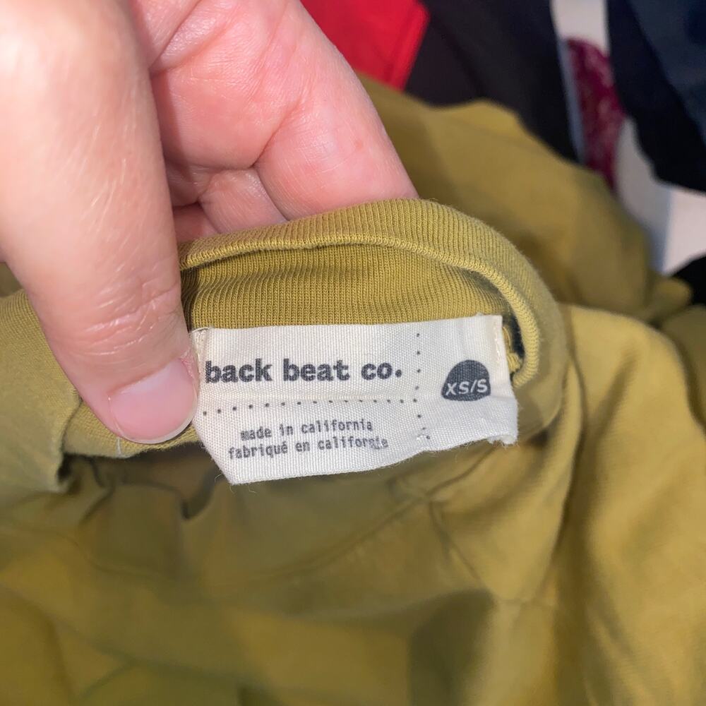 Back Beat Co. Olive Green Midi T-Shirt Dress - Picture 3 of 5